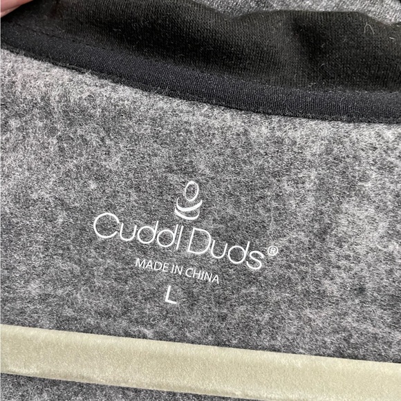 Cuddl Duds long sleeve color block polo - Picture 4 of 9